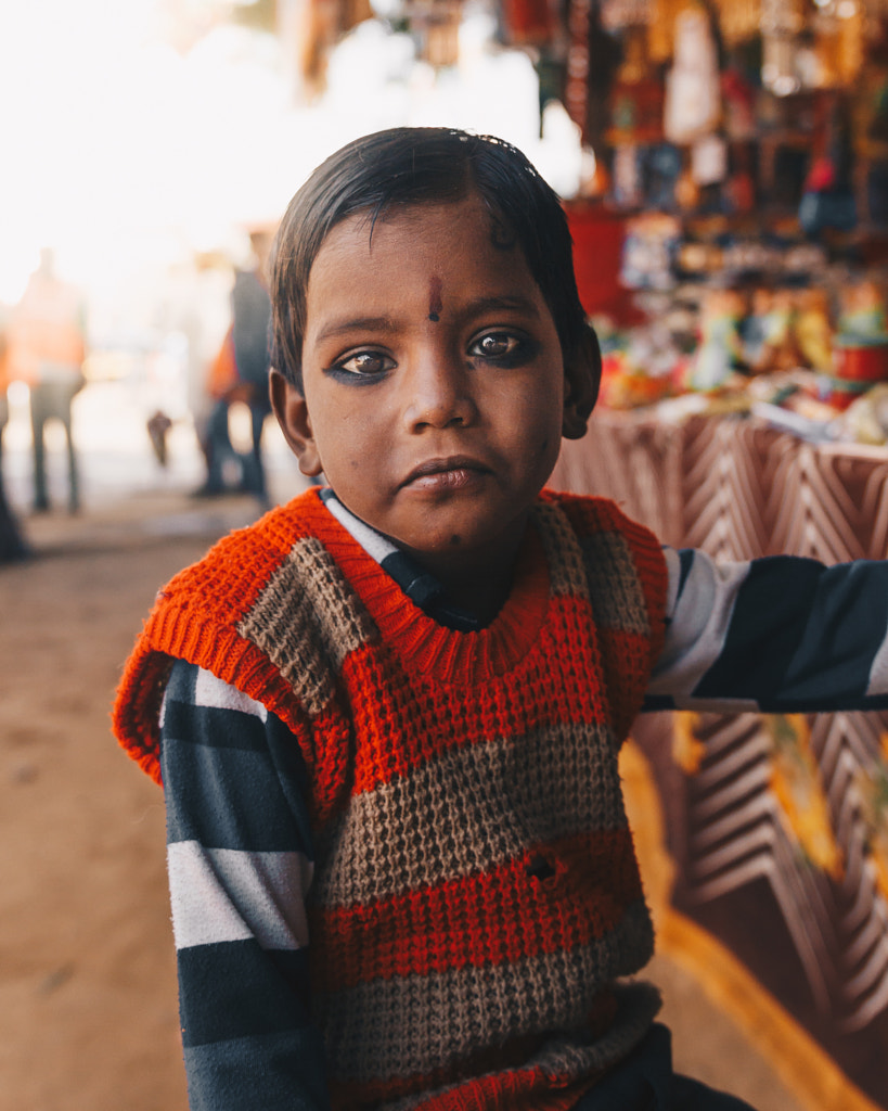 Portrait in Pushkar INDIA in the camel festival by Younes MCHICHE on 500px.com