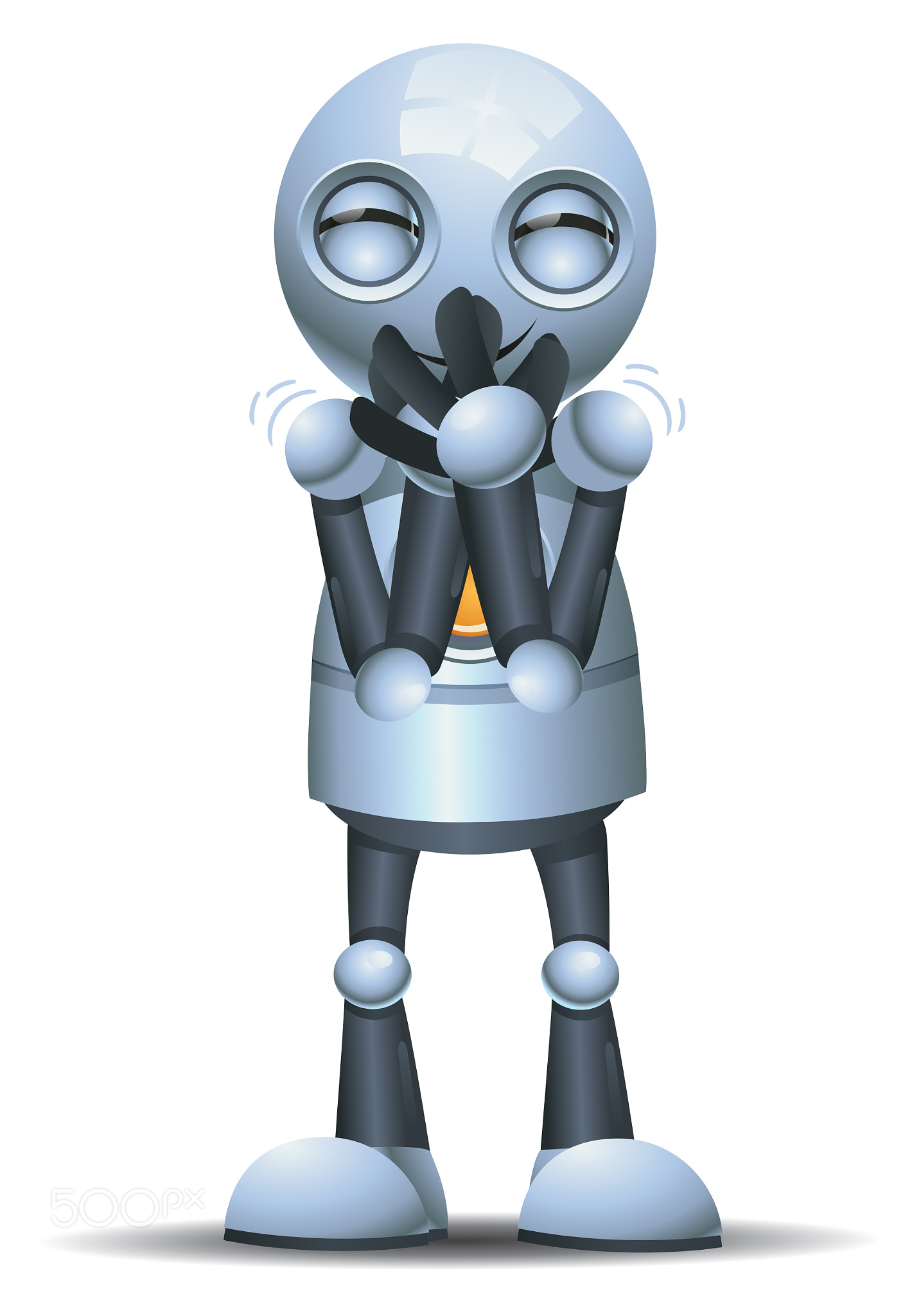 little robot emotion in giggle