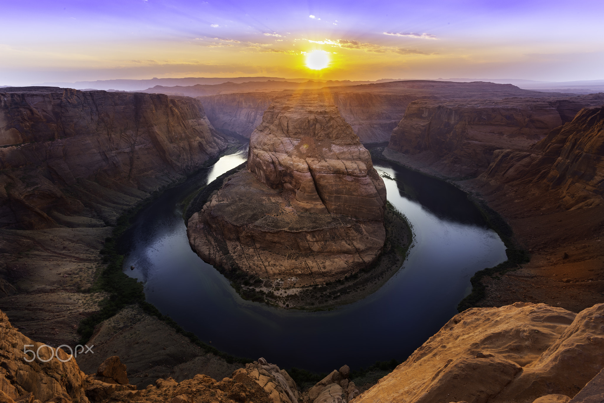 Great light at Horseshoe Bend