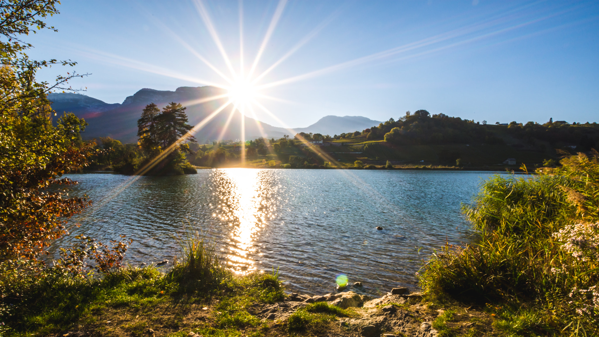Lac St Andre and Mont Granier, France