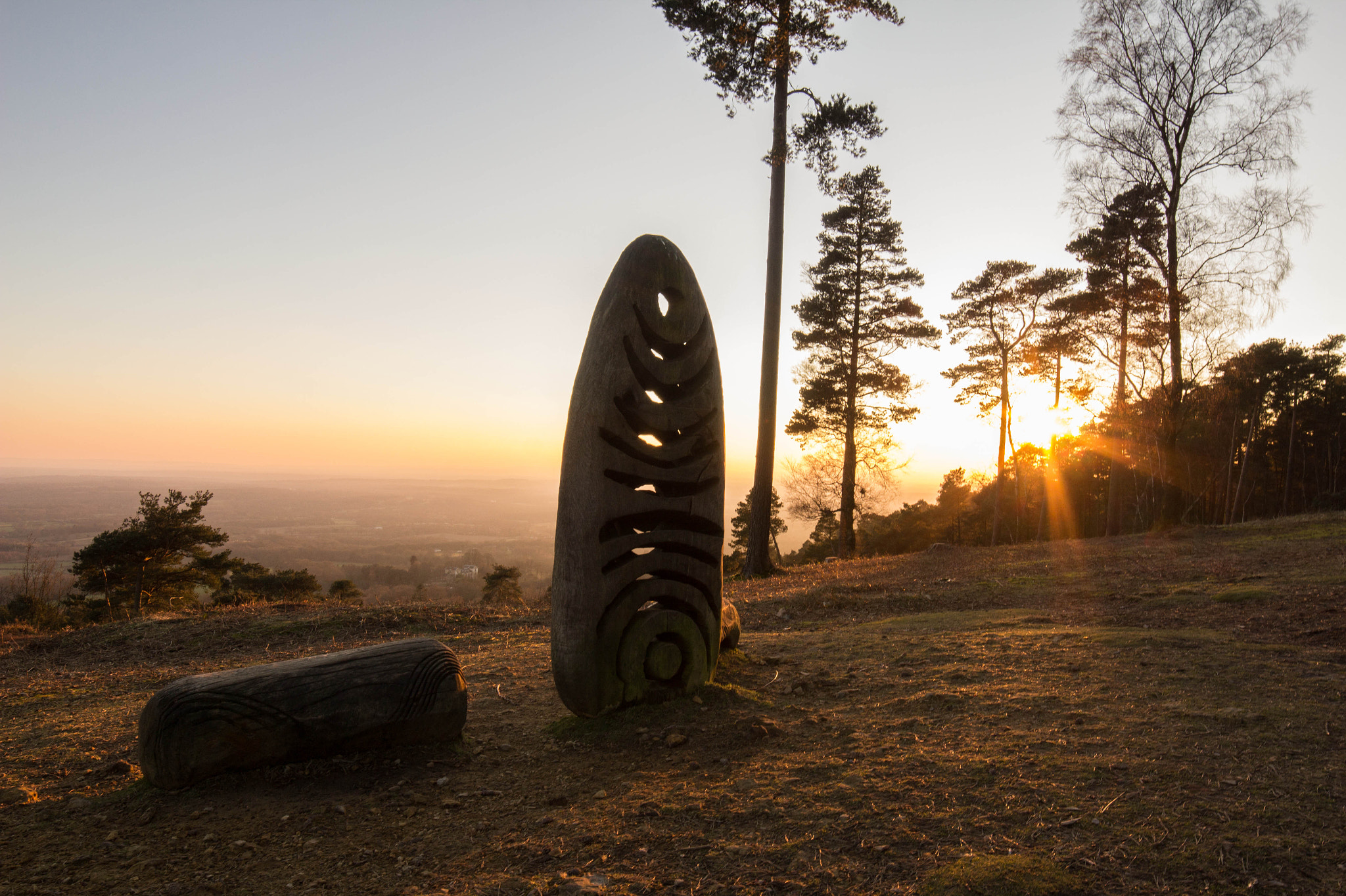 Sunset Statue