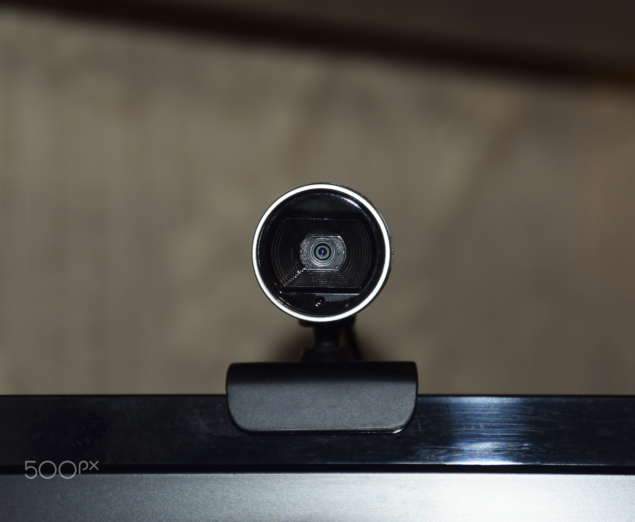 Web camera, attached to the monitor