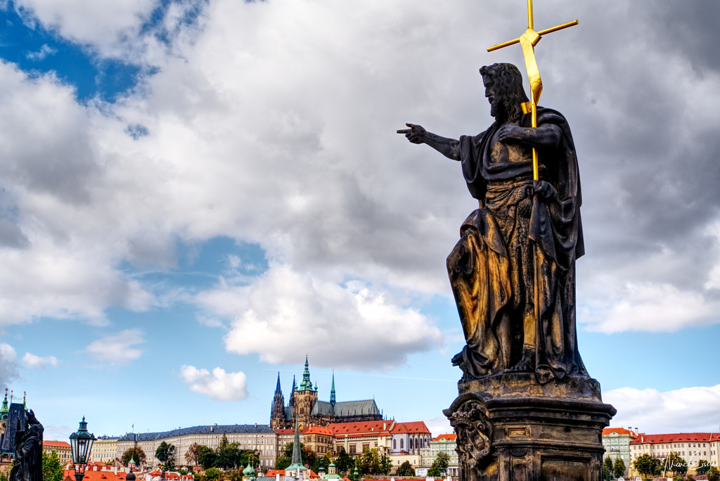 Heiliger Johannes - Karlsbrücke Prag von Marc Eisele auf 500px.com