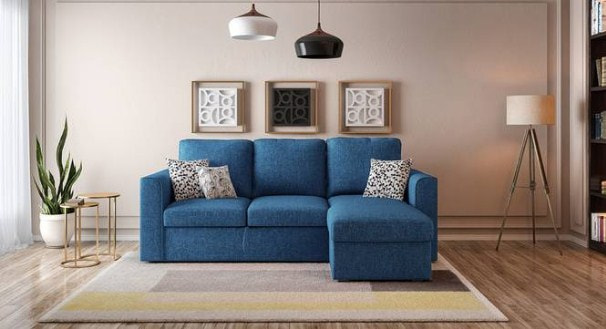 Kowloon Sectional Sofa Cum Bed With Storage