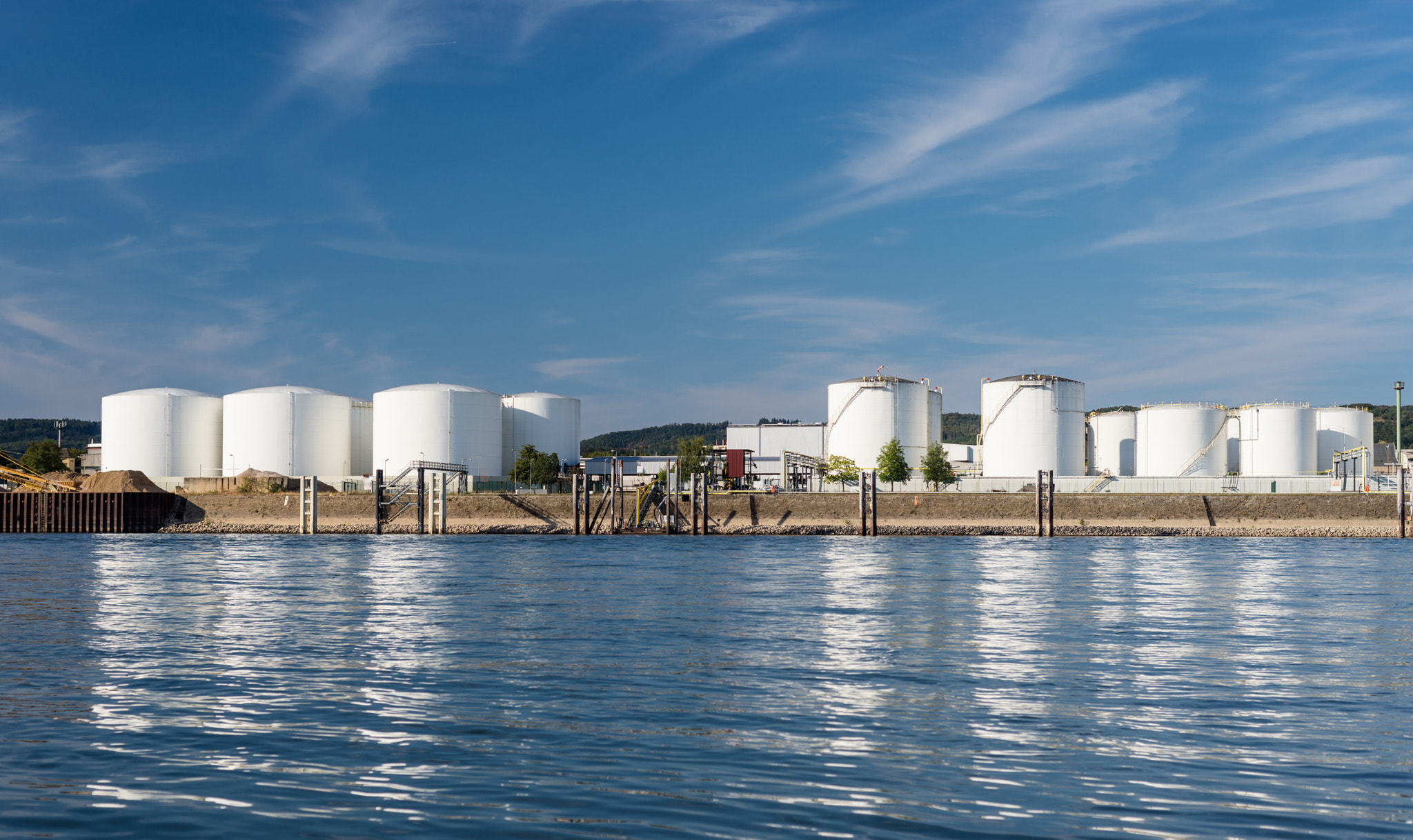 Storage silos,fuel depot of petroleum and gasoline