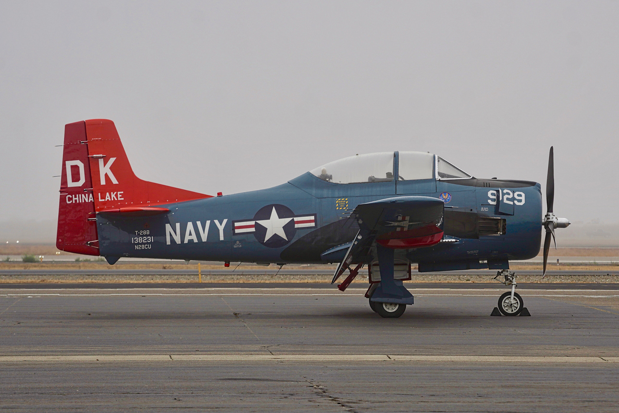 1956 North American T-28B N28CU c/n 200302 Livermore Airport CA 2018.