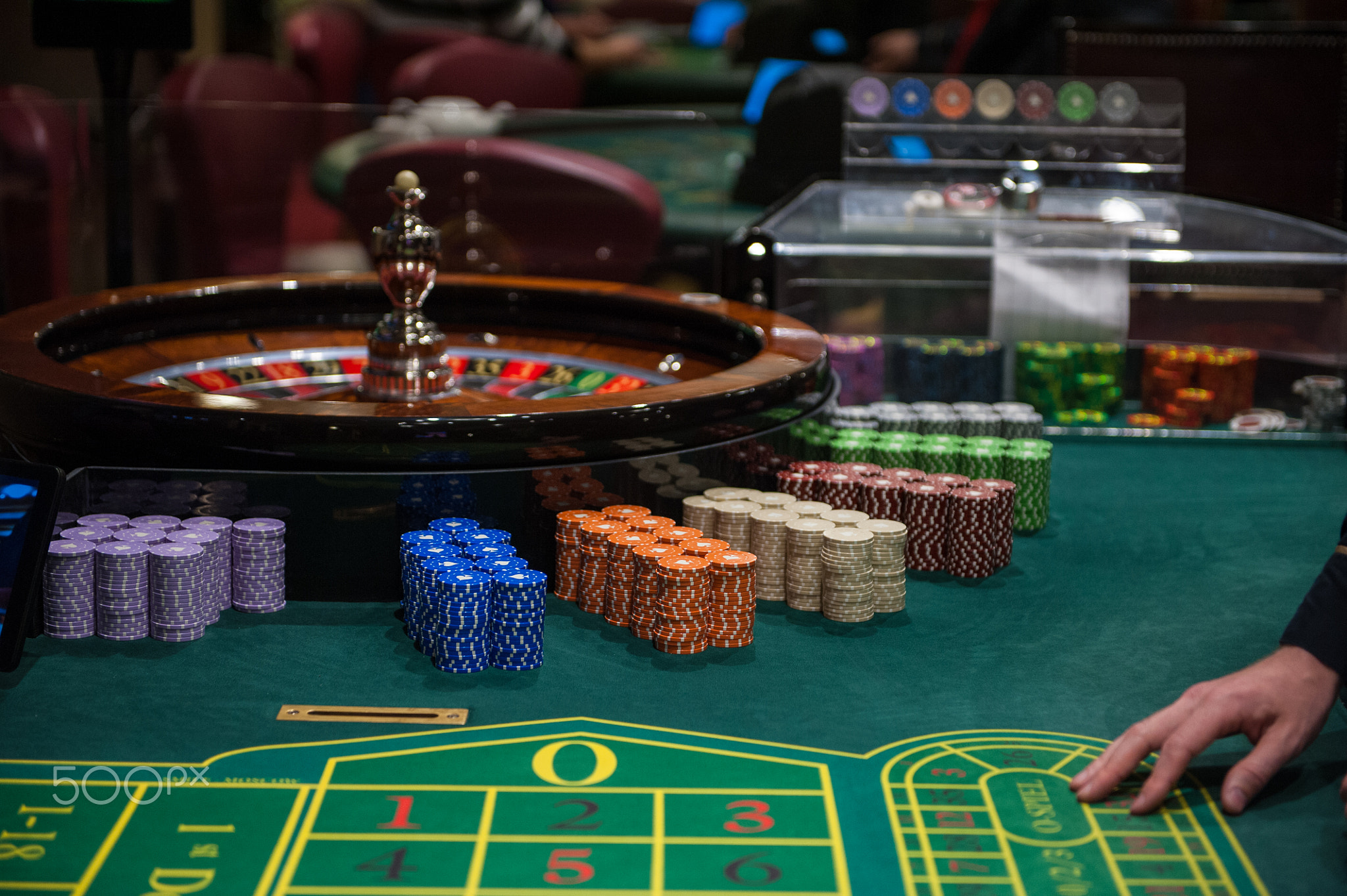 Casino, gambling and entertainment concept