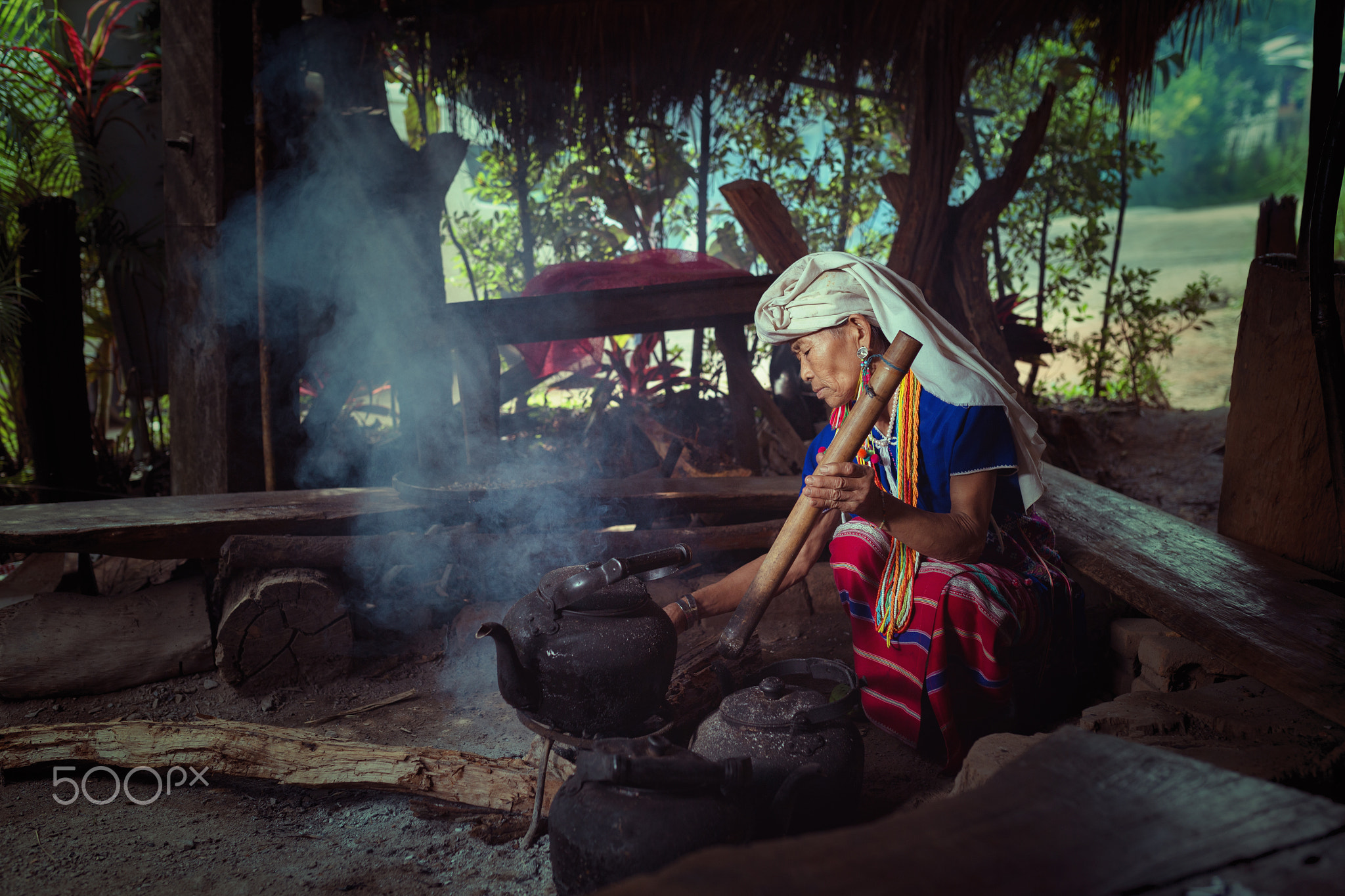 In Chiang Mai,Thailand.  Mae Kang Luang village