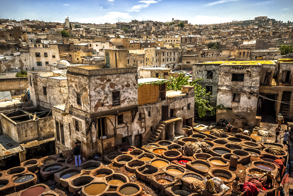 Photograph Tanners in fez by Juan Luis Mayordomo on 500px
