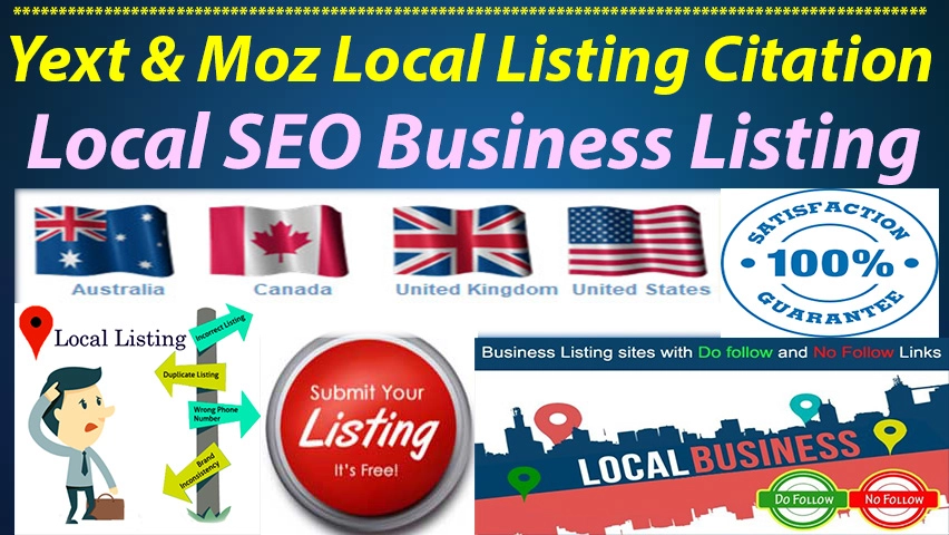 Local citations, Local Listing, Local SEO, live local citations, Yext & Moz Listing, Local...