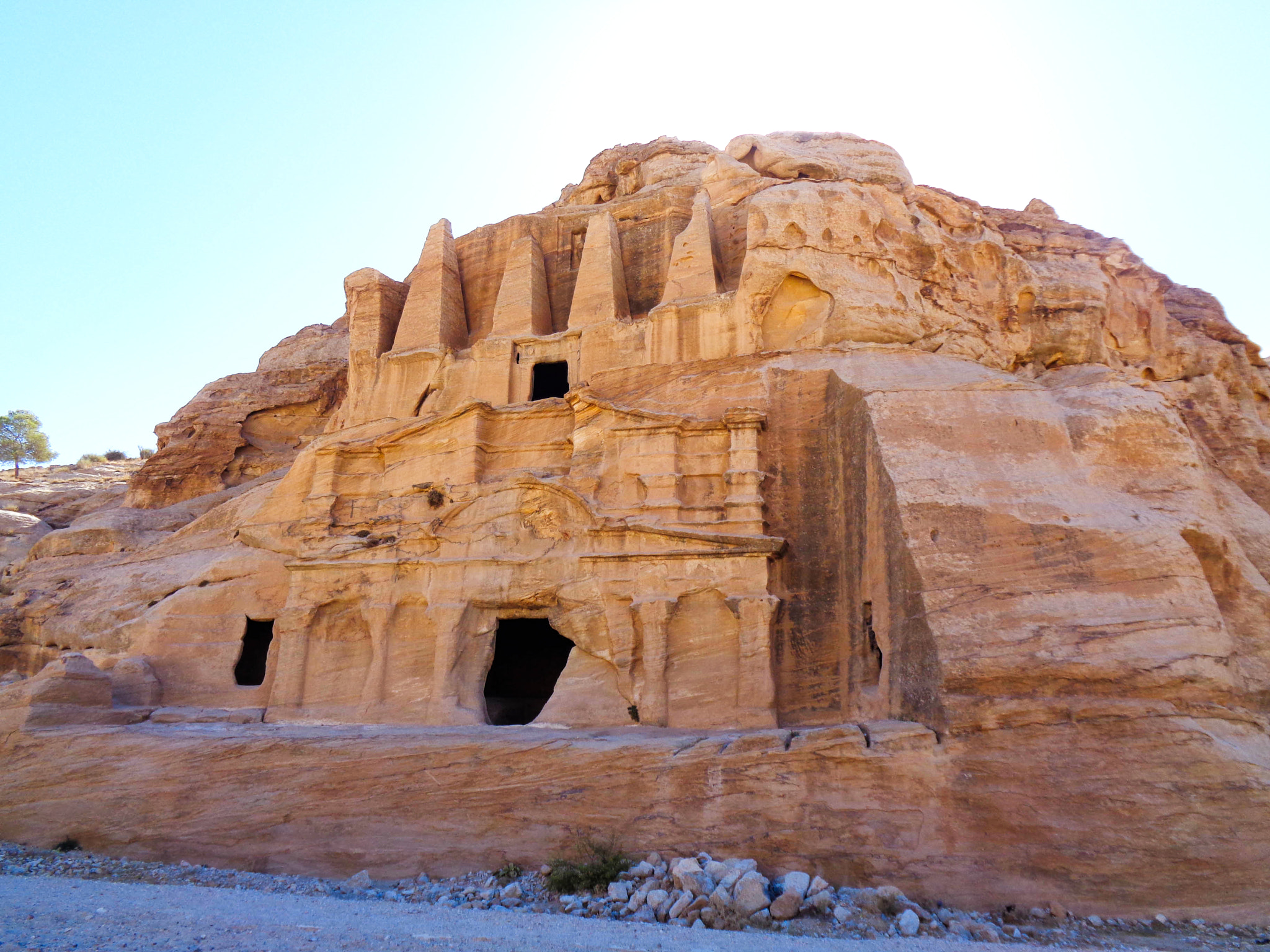 old stone caves in the dessert