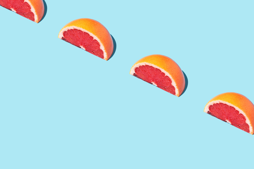 Food fashion food pattern with grapefruits by Valeria Aksakova on 500px.com