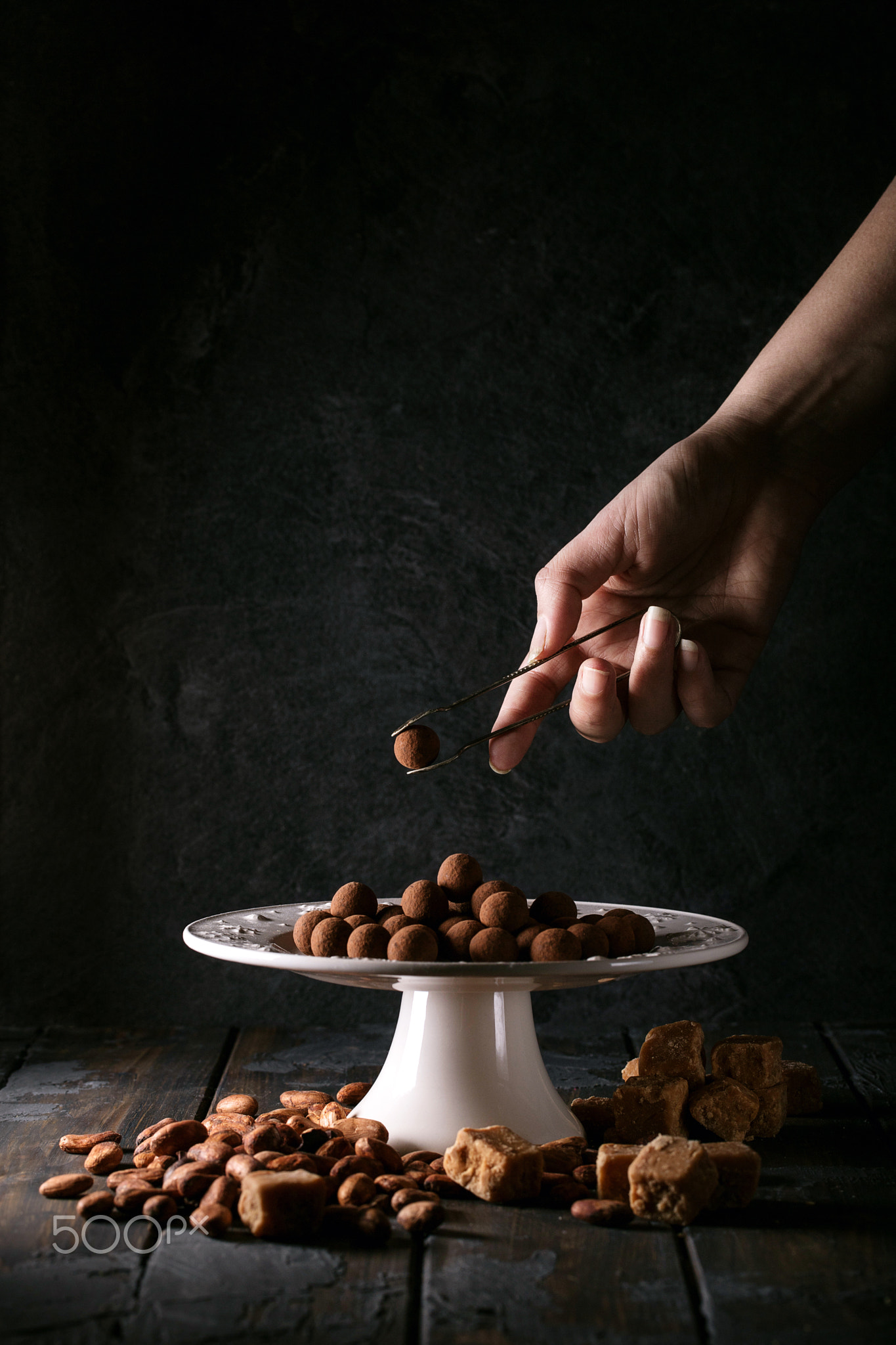 Homemade truffle candies