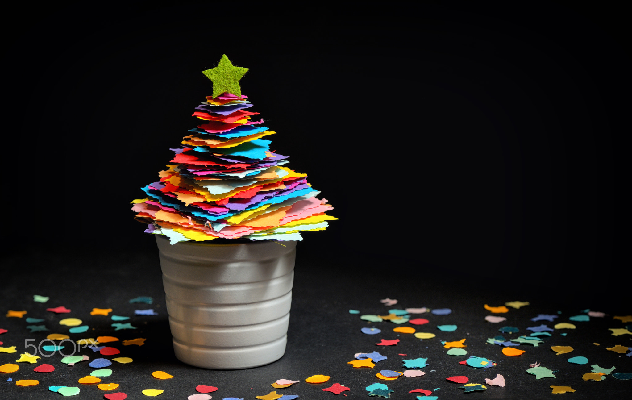Mini DIY Paper Tree Christmas Decoration