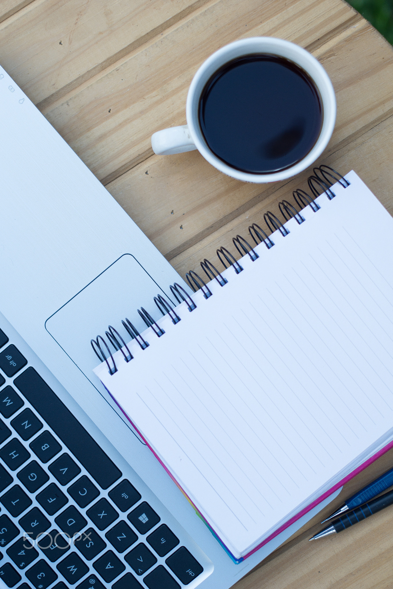 Laptop and afternoon coffee
