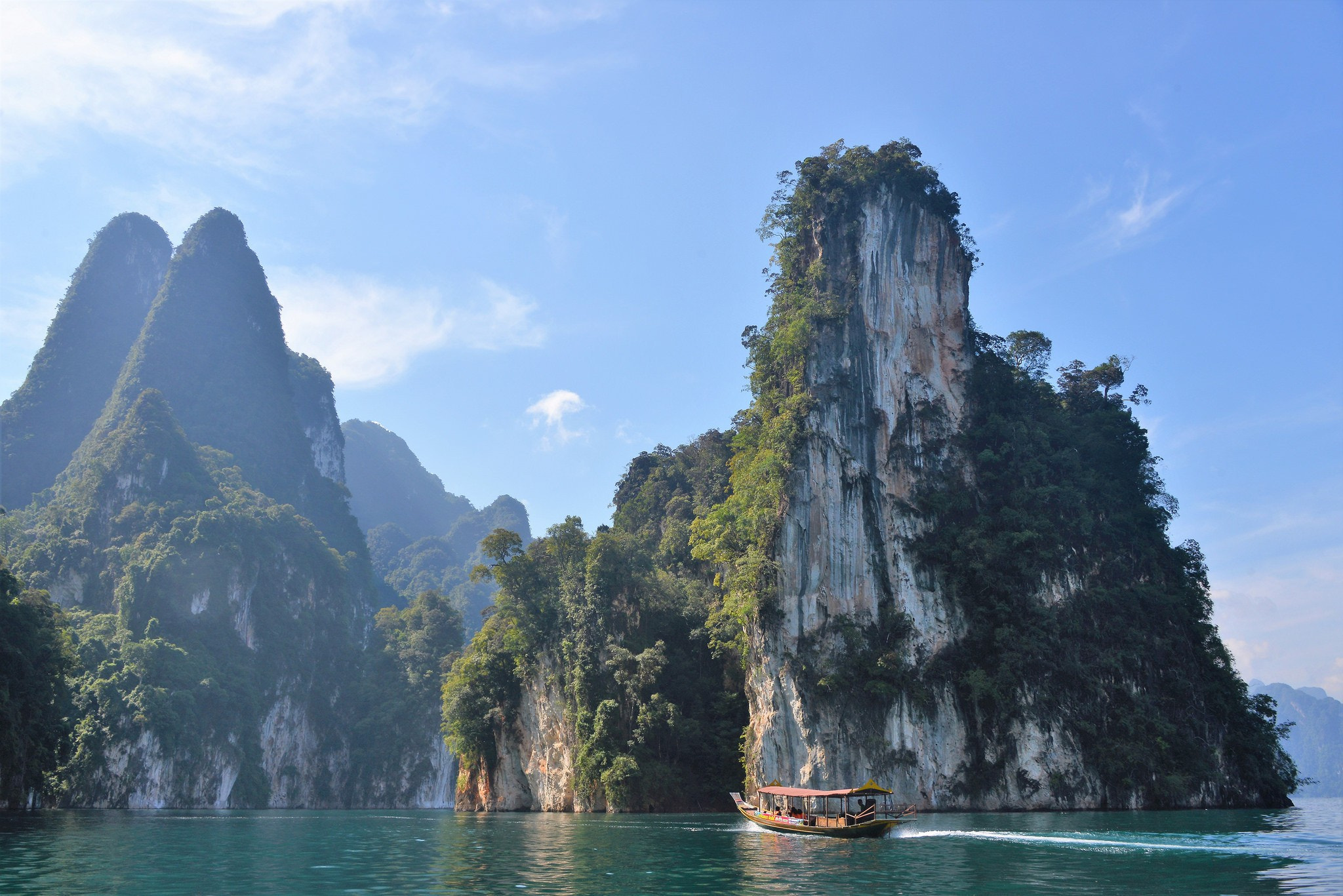 Boat ride on Cheow Lan Lake