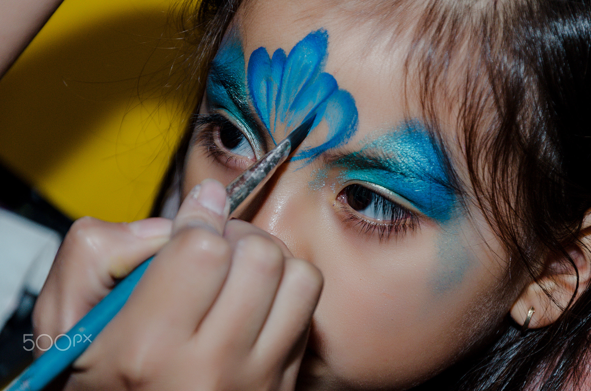 Child face art made to little girl.