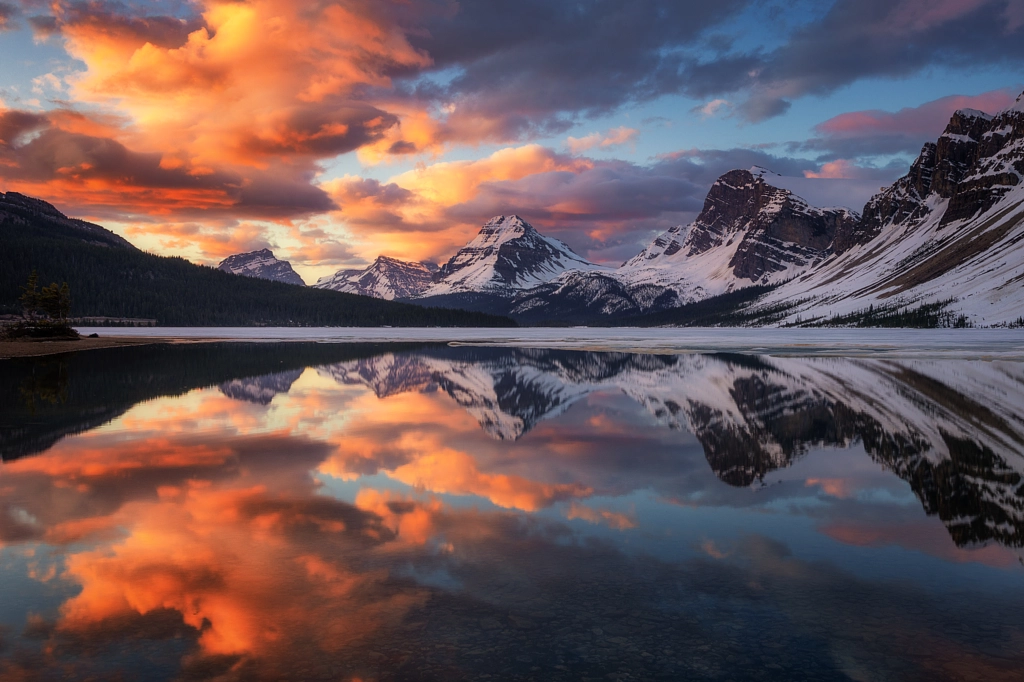 The splendour of Bow Lake by Annie Fu on 500px.com