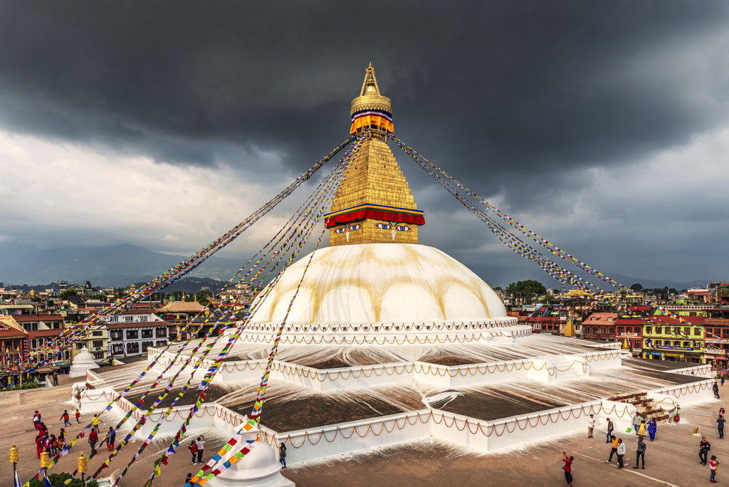 View of Bodhnath stupa, one from the best buddhist stupas on the by Marek Poplawski on 500px.com