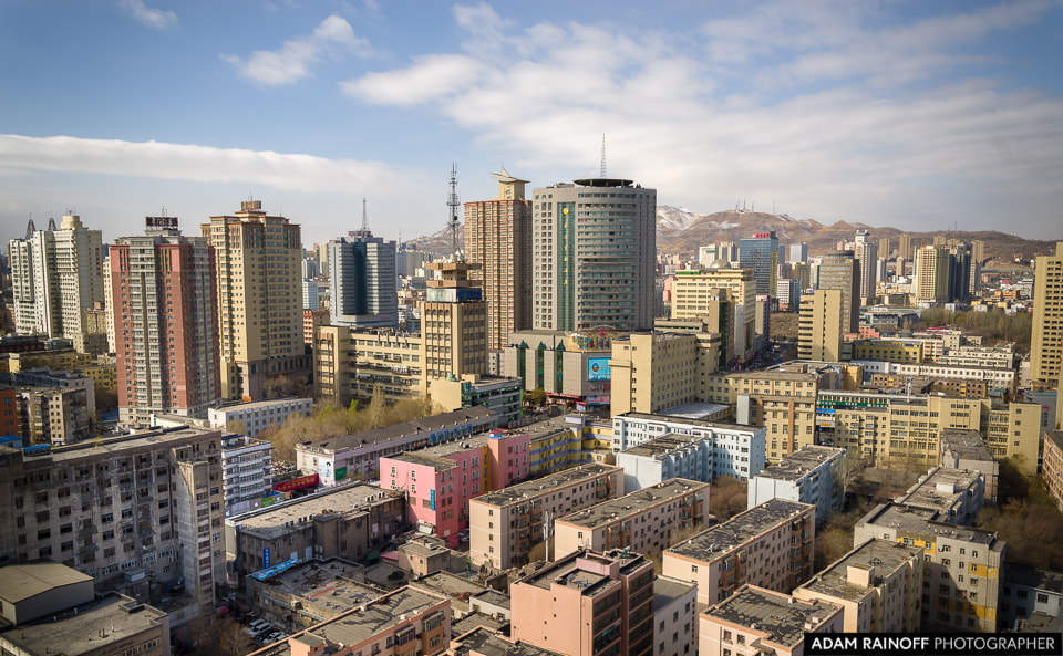 Sunrise over the City Urumqi Xinjiang China by Adam Rainoff on 500px.com