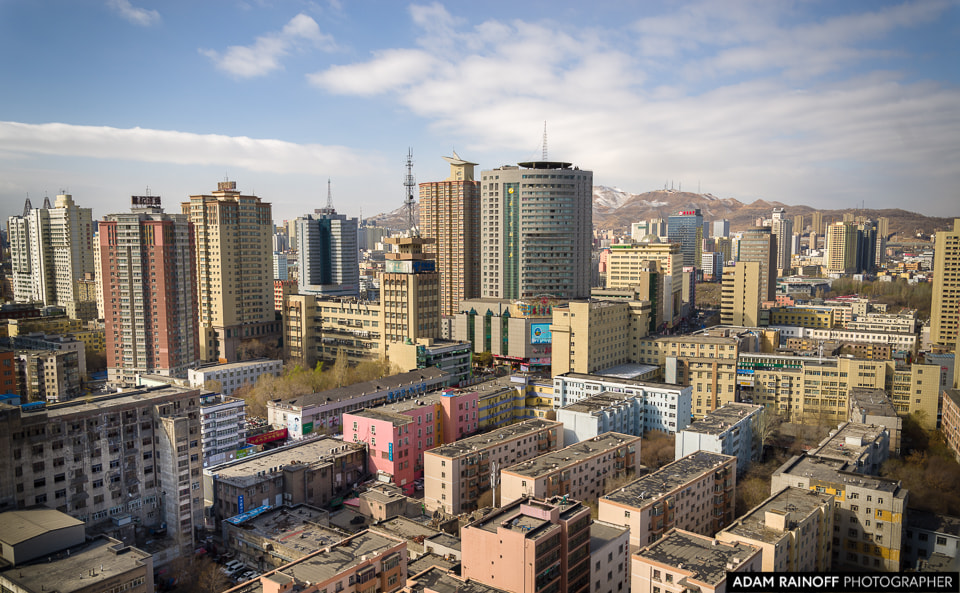 Sunrise over the City Urumqi Xinjiang China by Adam Rainoff on 500px.com