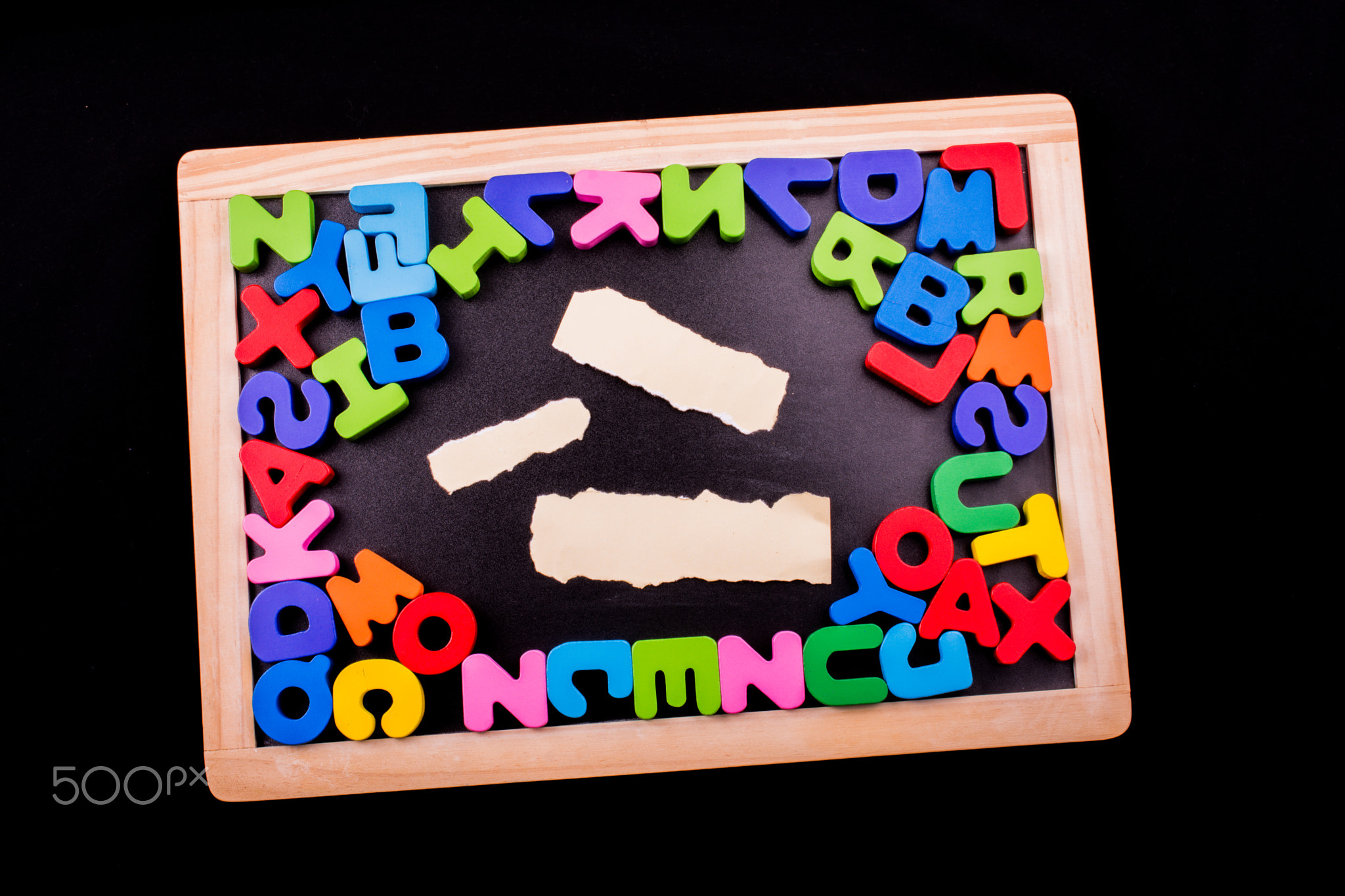 Colorful Letters made of wood