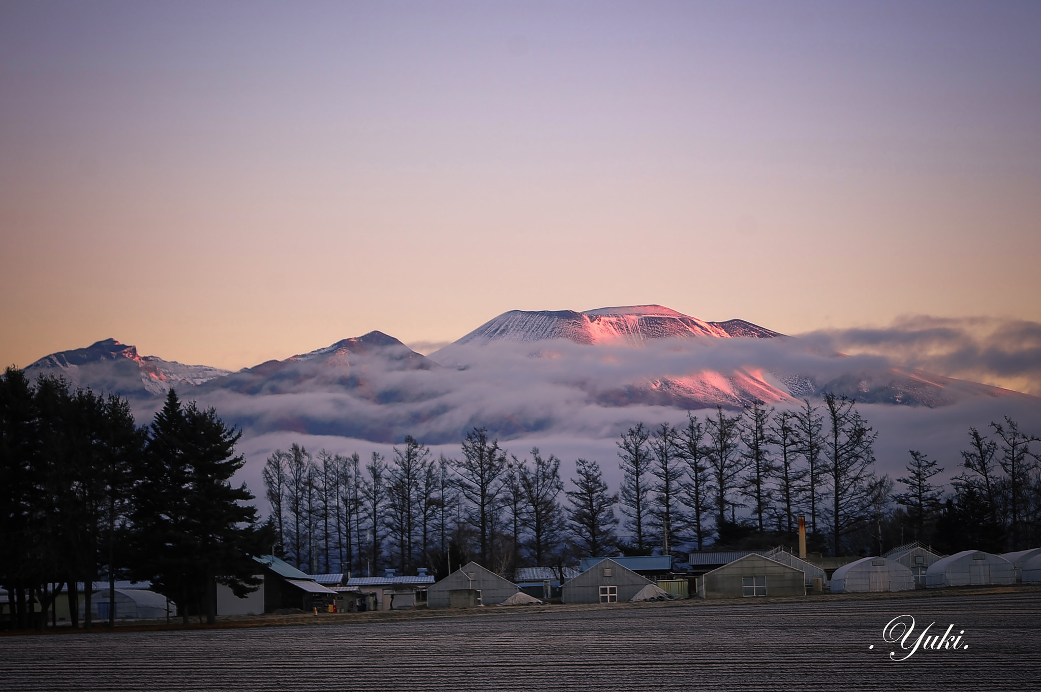 2019 浅間山 朝焼け