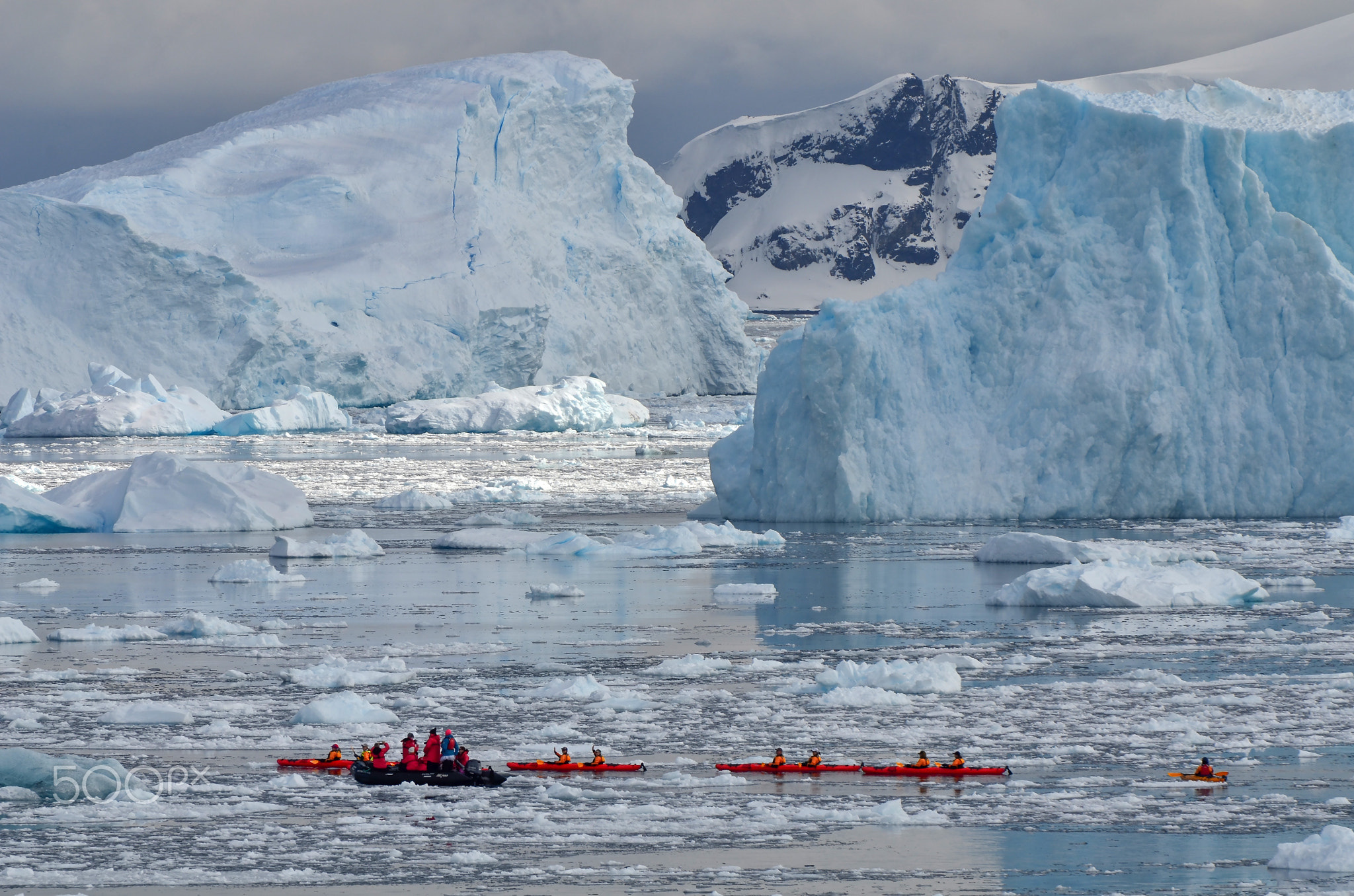 Kayaking in Antarctica