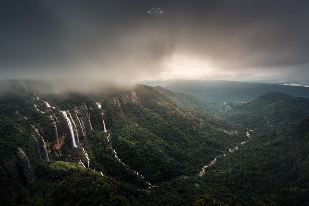 Seven Sister Falls Cherrapunji