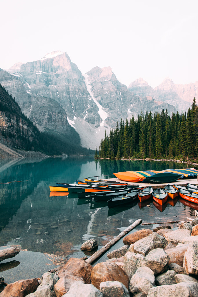 Infamous Moraine Canoes by Aidan Campbell on 500px.com