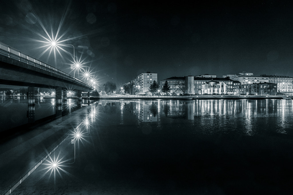 Hameenlinna by night by Markus Kauppinen on 500px.com