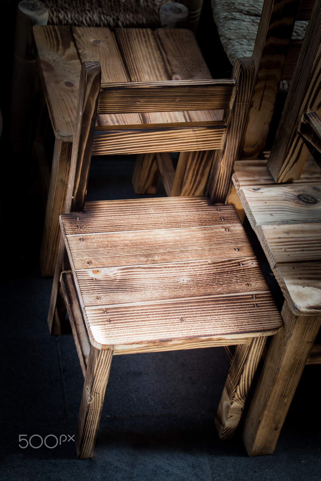 Decorative chair as a furniture item in view