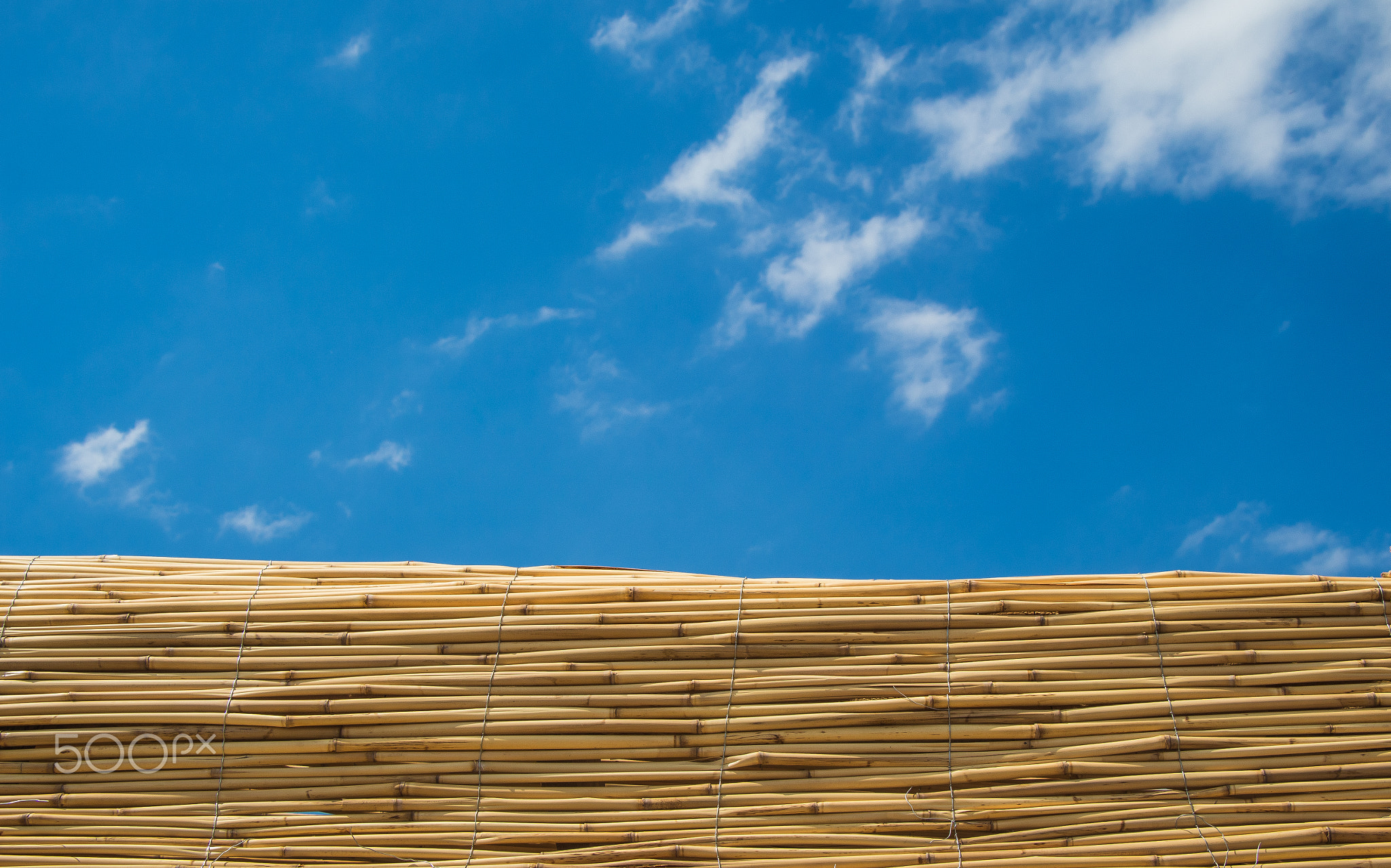 Background of wicker and rattan woven by an artisan