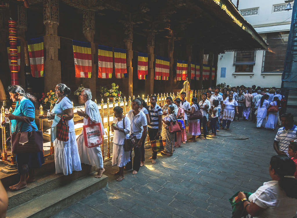 Queuing for Holy Oil, Temple of the Tooth by Son of the Morning Light on 500px.com
