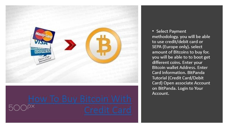 How To Buy Bitcoin With Credit Card