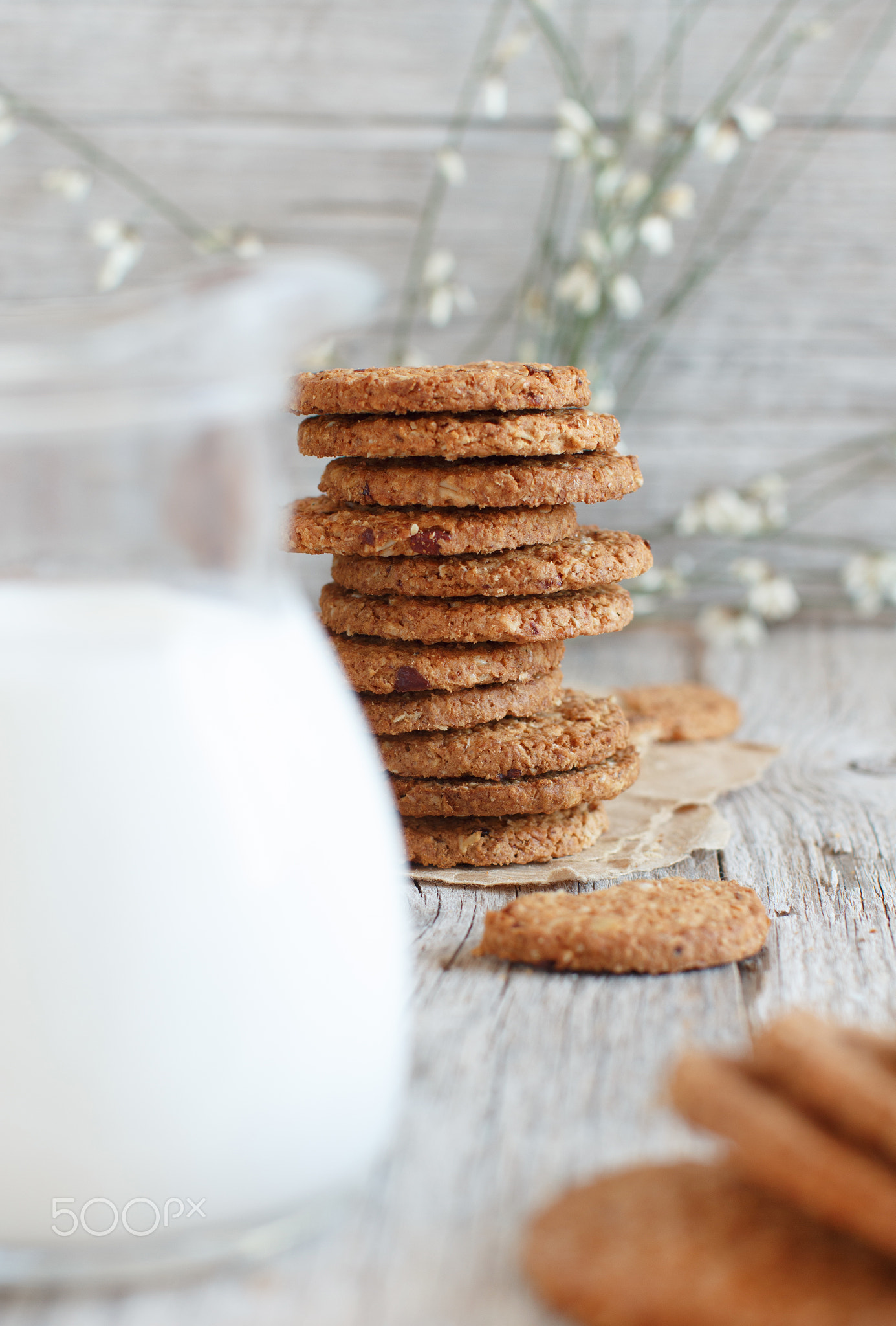 Homemade oatmeal cookies