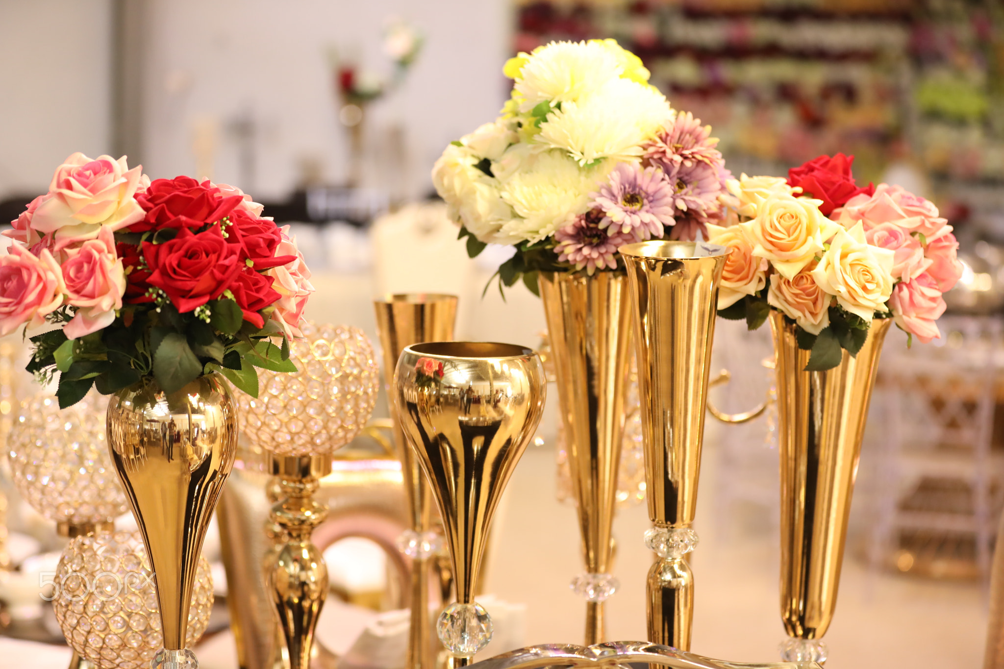 Decorating Flowers on the Table