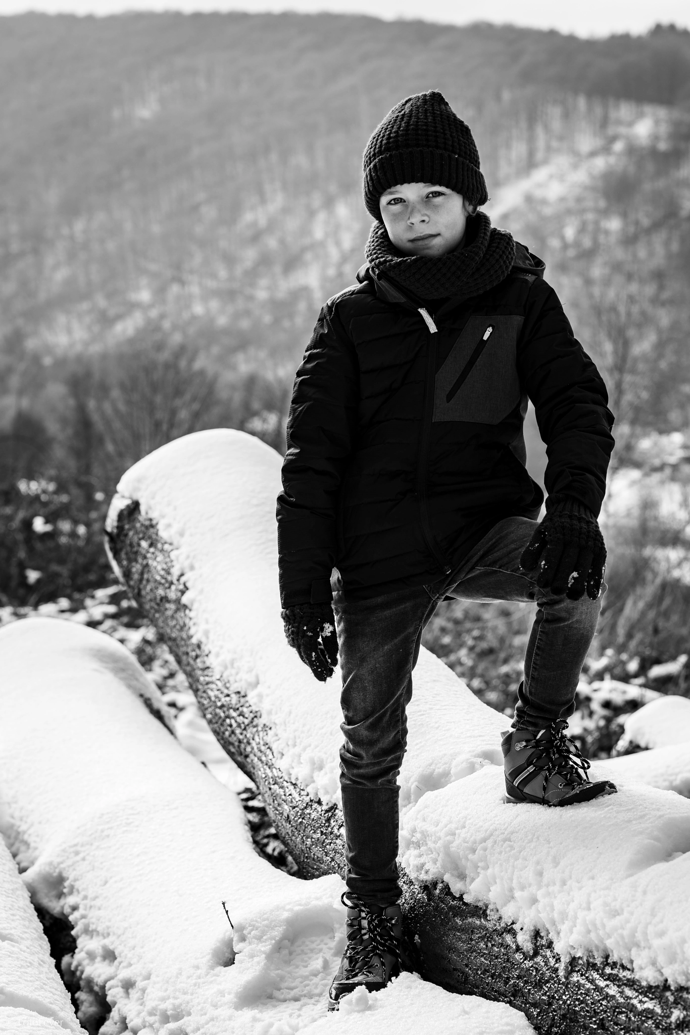 Jules in the snow