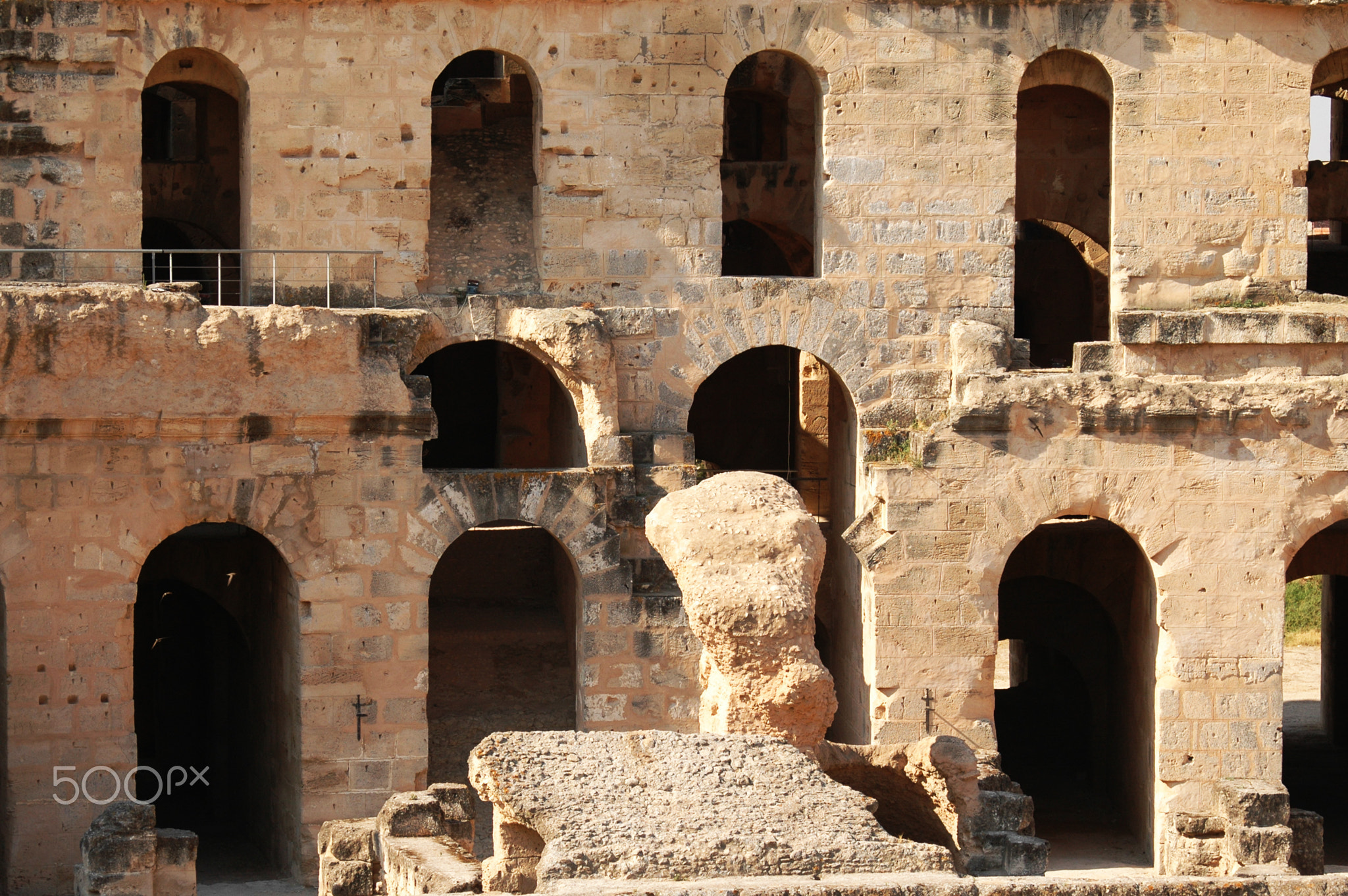 Destroyed ancient building.