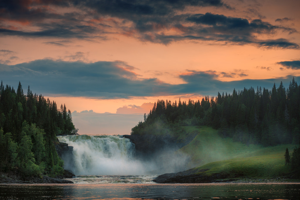 waterfall in Sweden by Anders Mohlin on 500px.com