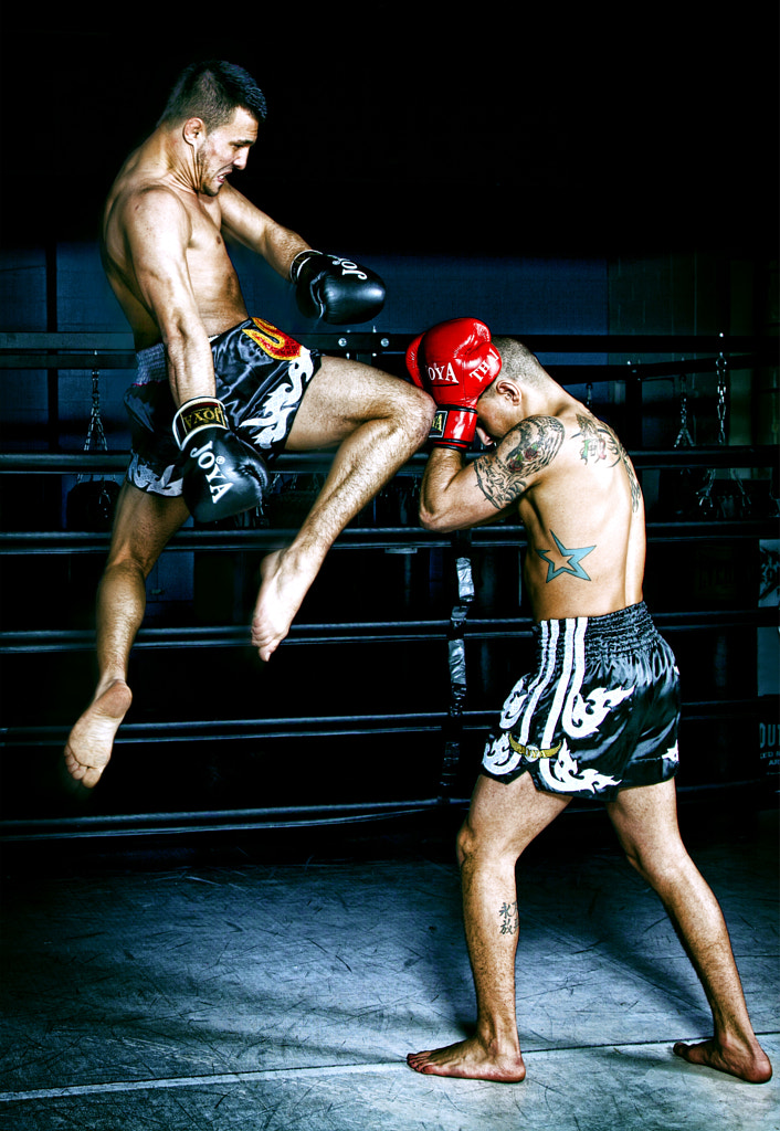 Muay Thai - Flying Knee by Neal Burstyn / 500px