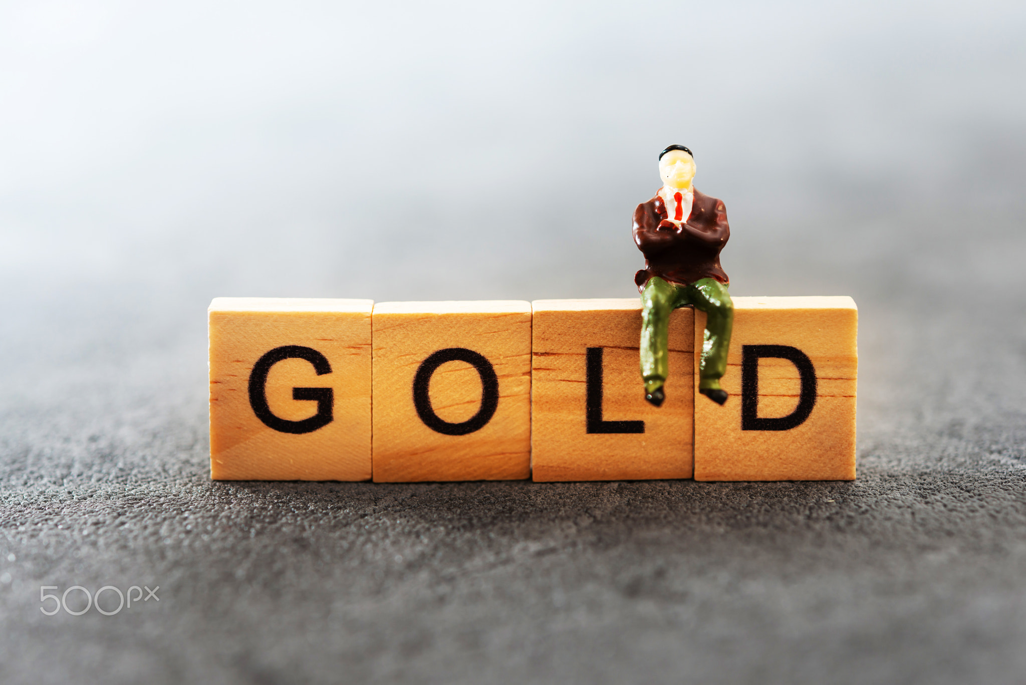 Business investment concept picture - Gold