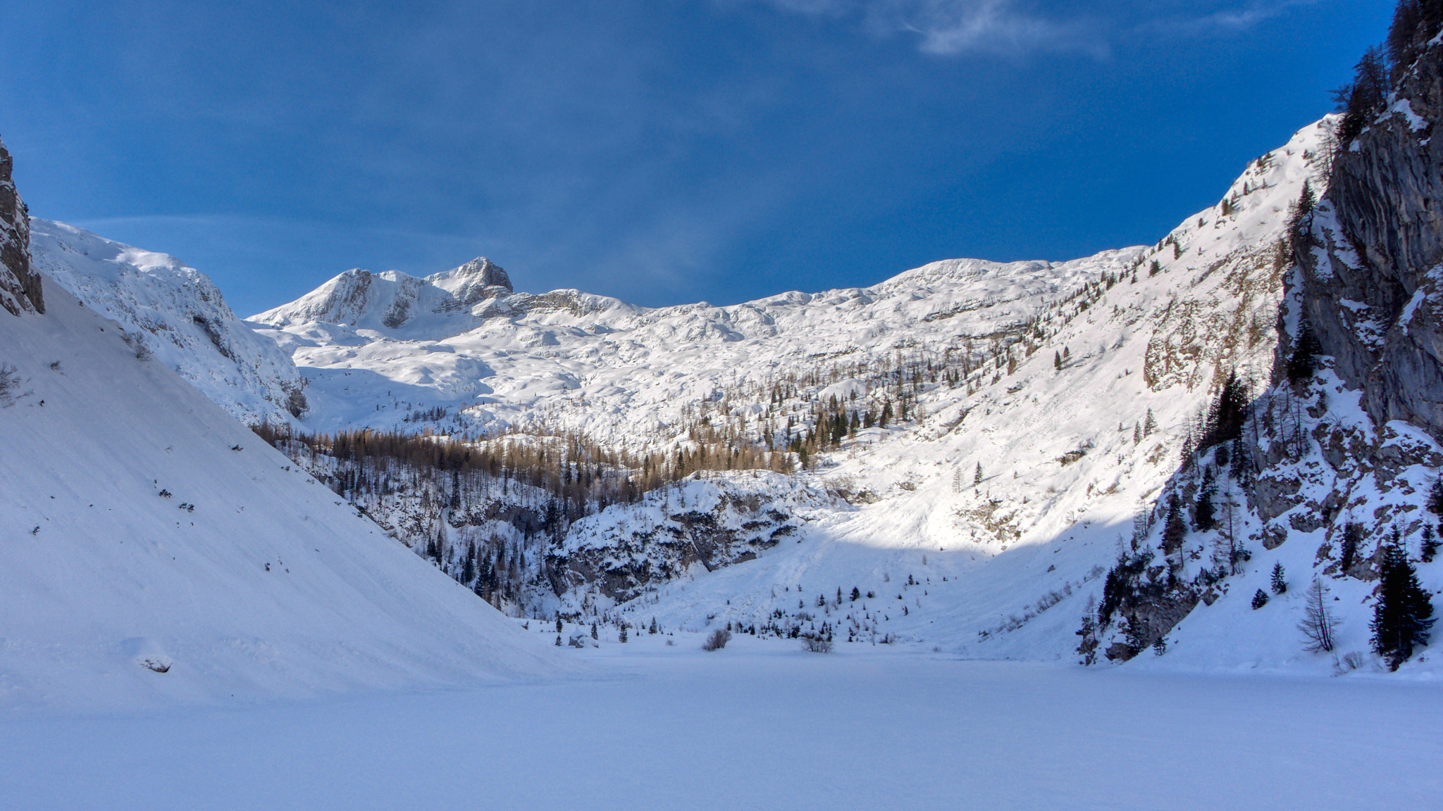 Mount Krn frozen lake