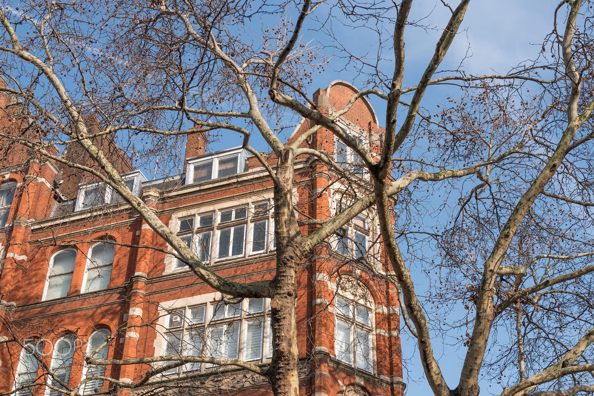 Brick building in London