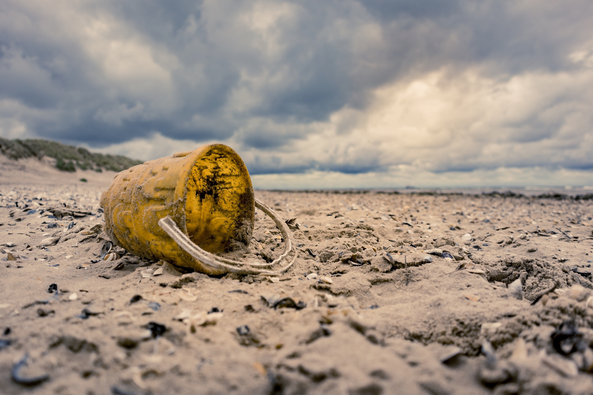 Bucket on the beach