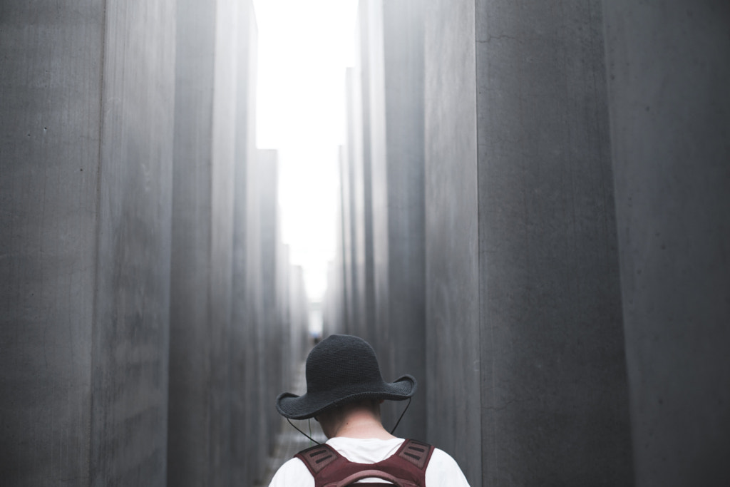 A woman at Holocaust Memorial, Berlin by Morten Byskov - 5050 Travelog on 500px.com