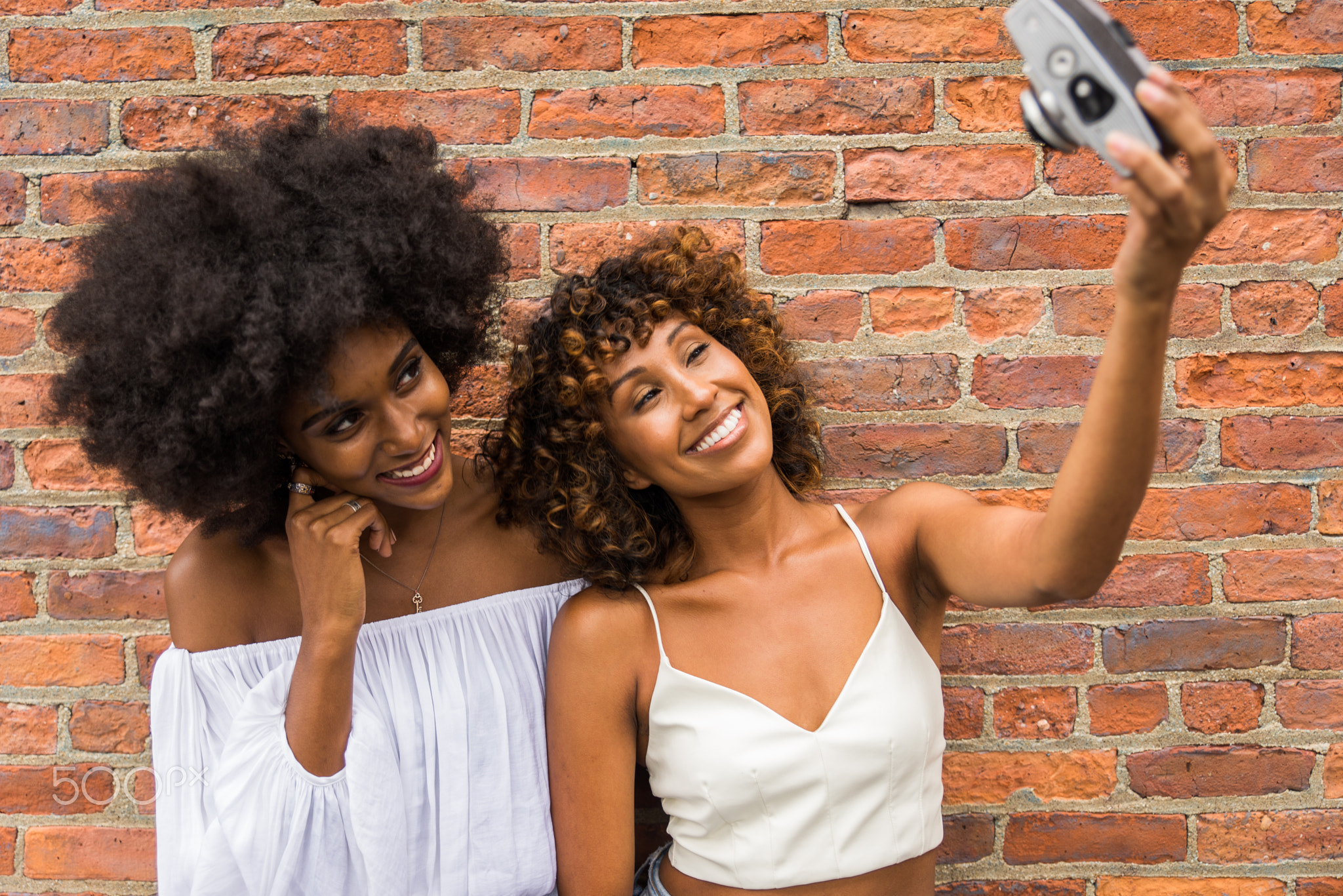 Group of afroamerican friends meeting in New York