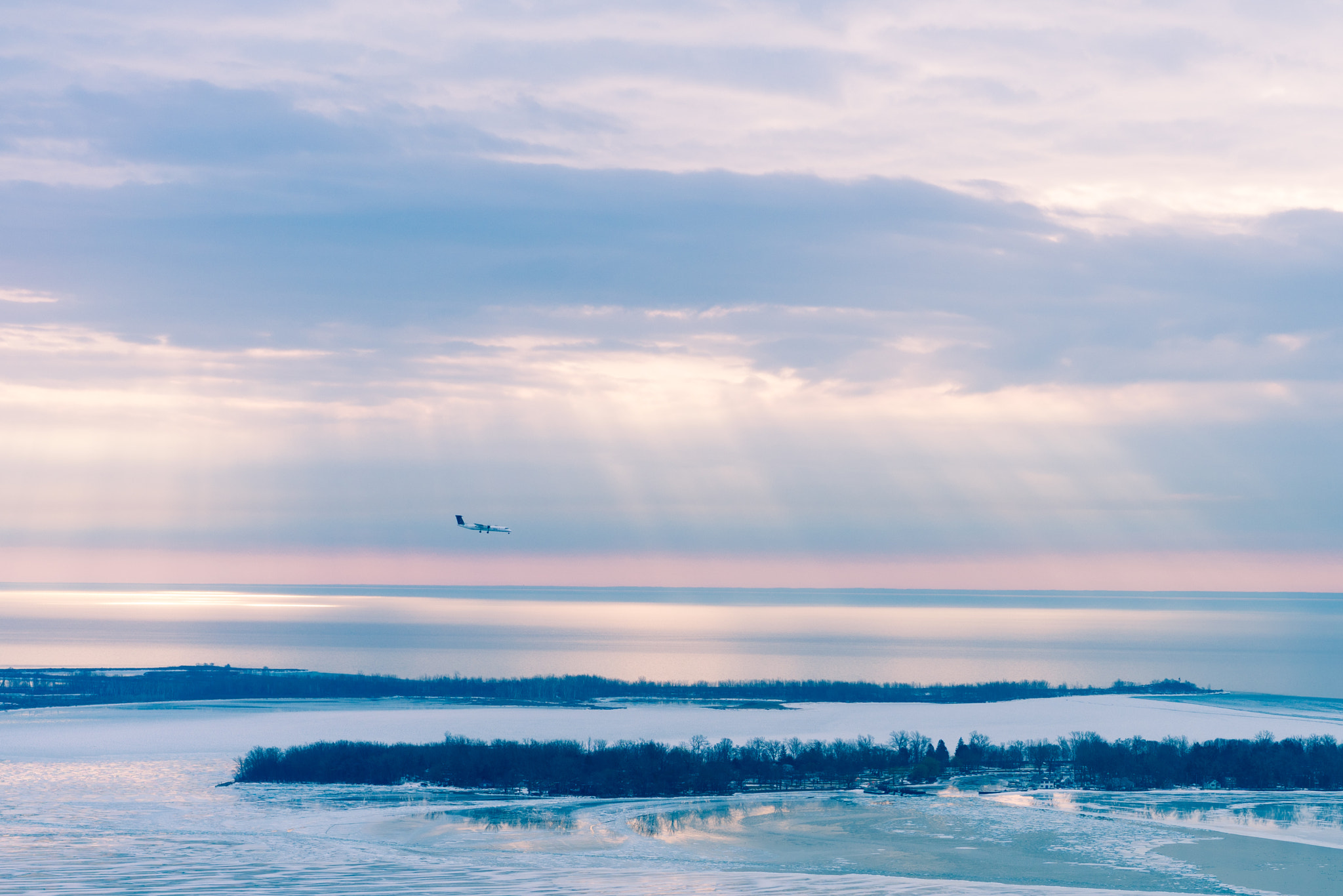 Landing in the sunlight