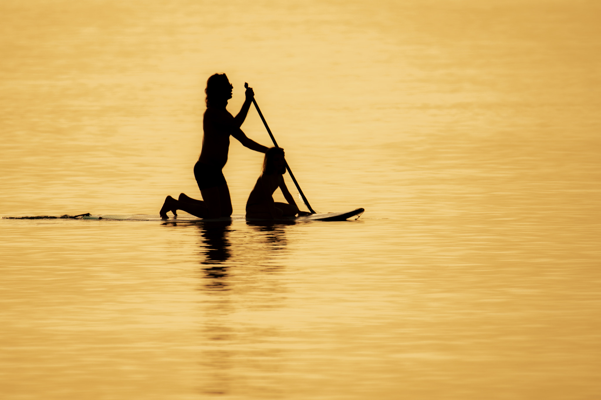 Sailing at sunset