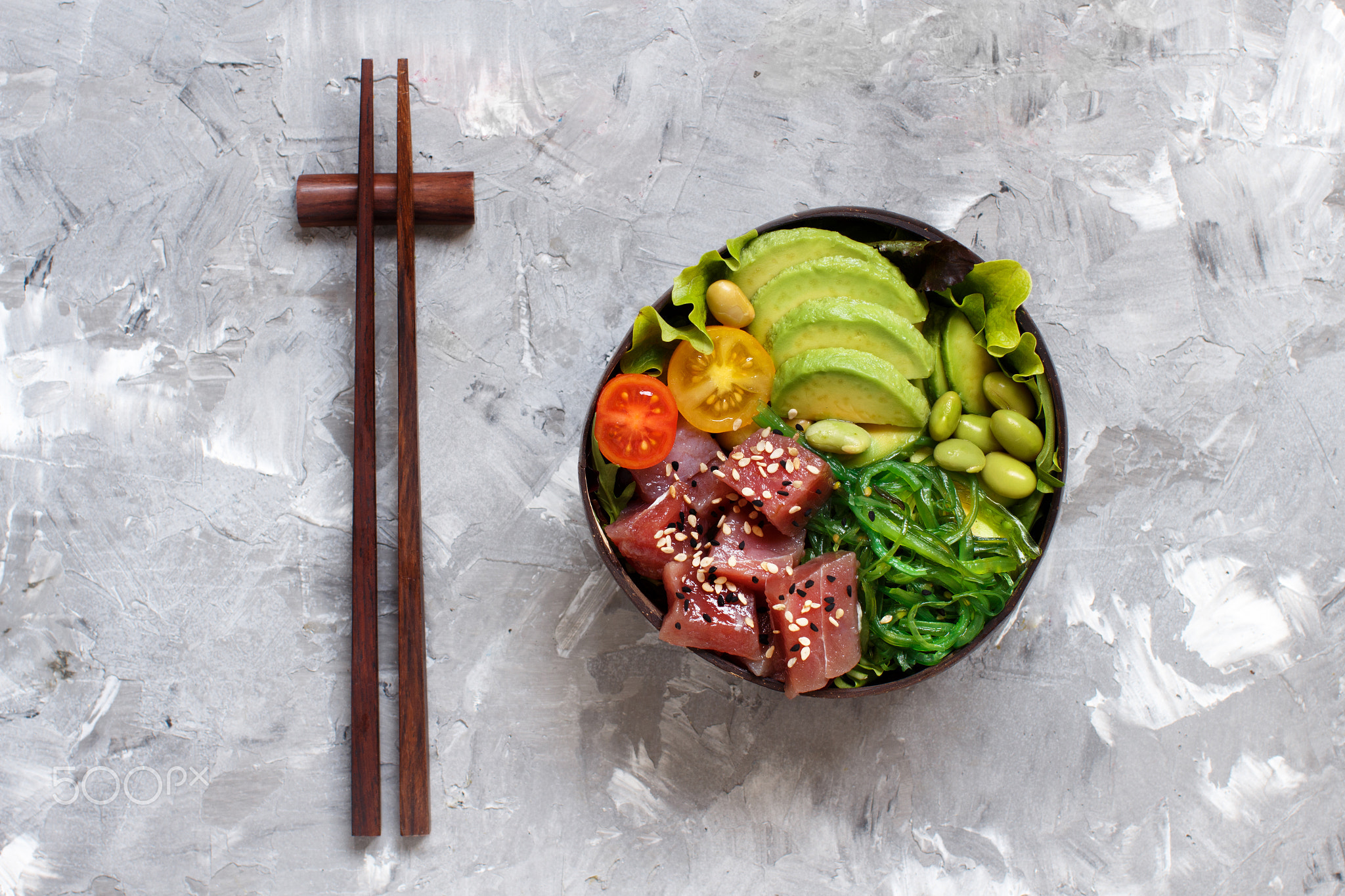 Hawaiian tuna poke bowl